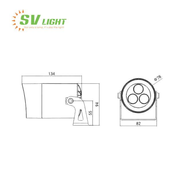 Đèn led chiếu rọi cây 3W, 6W SVO-C6601 - Image 2